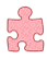 ピンク色のピース